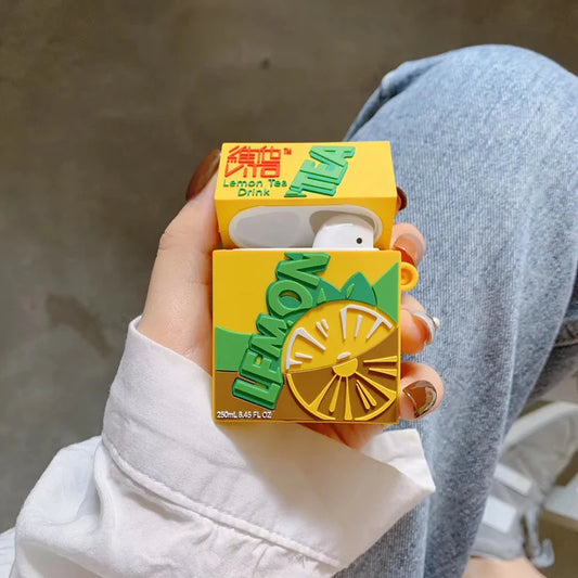 Lemon Tea Drink For Apple Airpods Cases